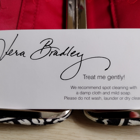 SOLD-Vera Bradley Barcelona Fall 2010 Lisa B Bag Opera Wallet BlackWhite Stripes - Picture 16 of 16